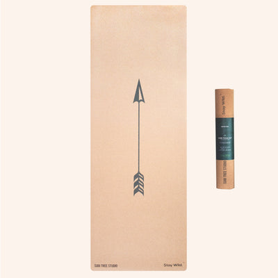 Artemis Alignment Arrow Cork Yoga Mat - Sugi Tree Studio