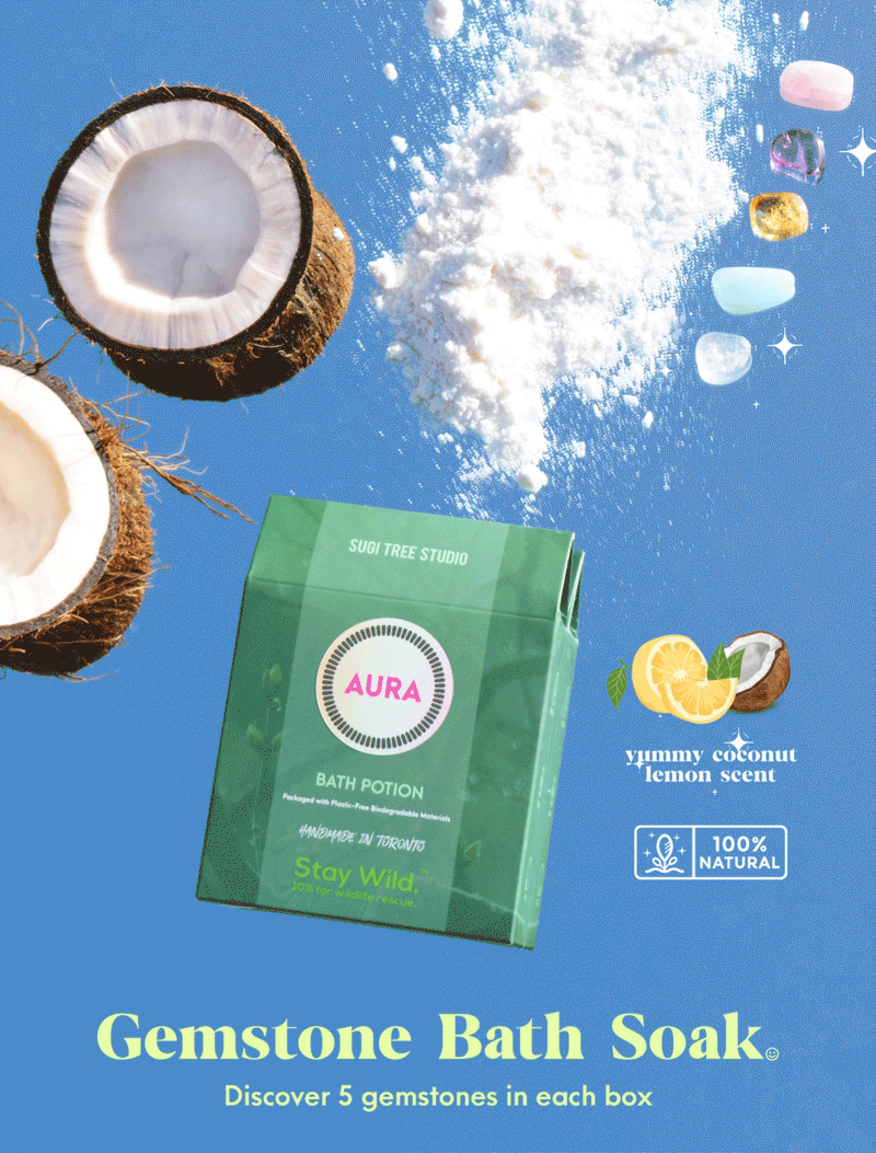 Aura Gemstone Infused Bath Soak - Sugi Tree Studio