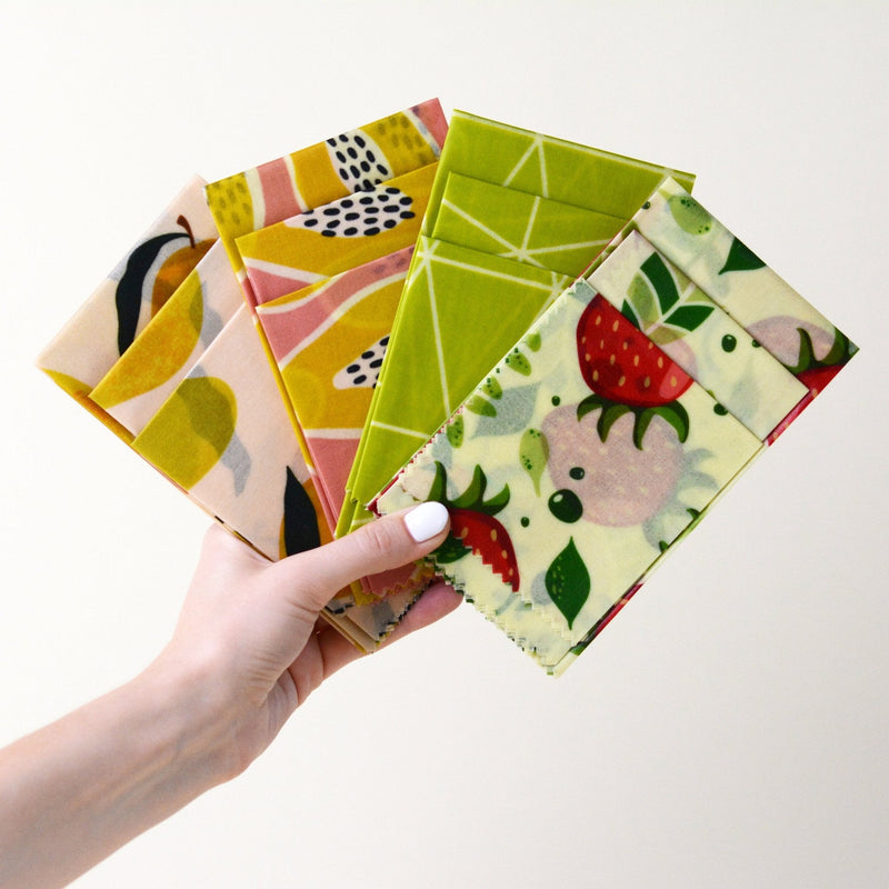Beeswax Food Wraps - Geometric Lime