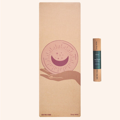 luna moon cork yoga mat