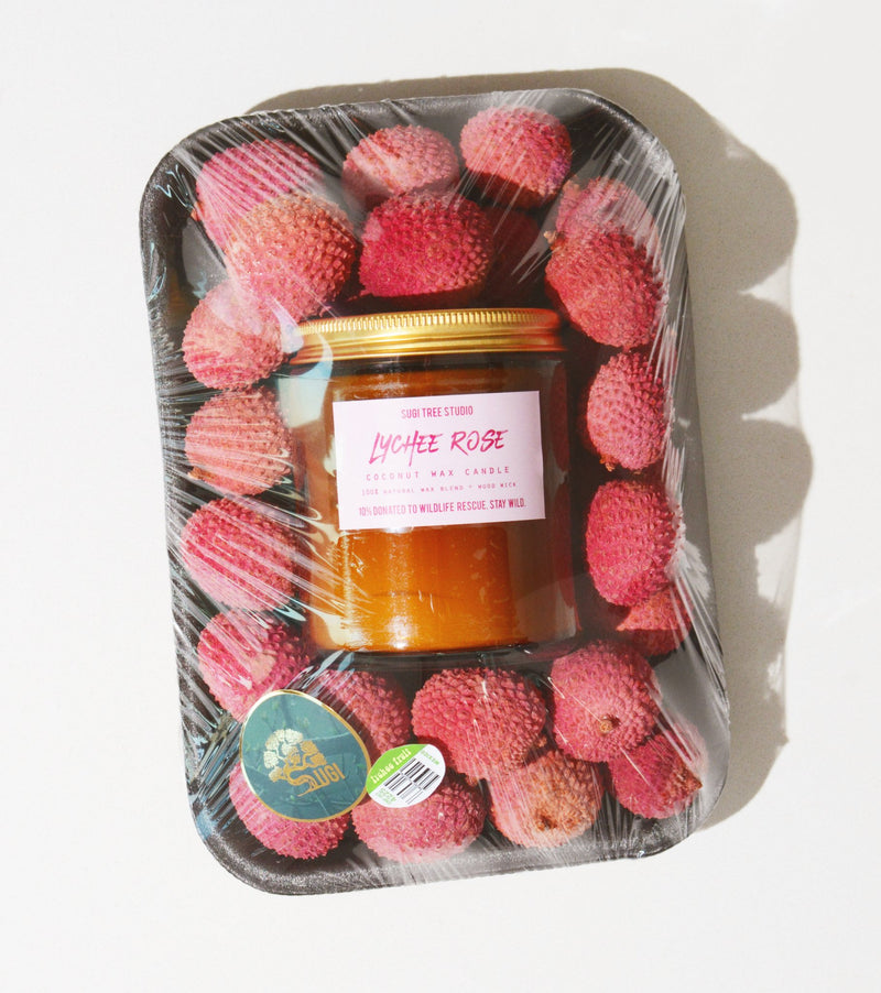 No. 01: Lychee Rose Wood Wick Candle