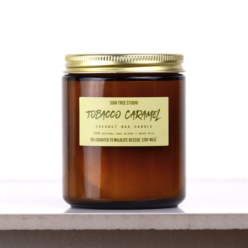 No. 10: Tobacco Caramel Wood Wick Candle