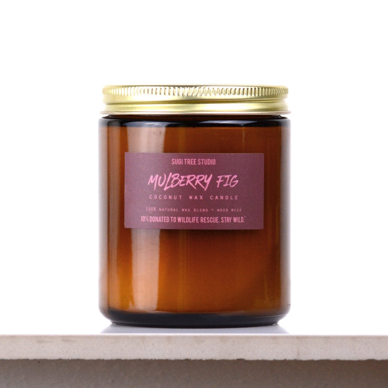 No. 12: Mulberry Fig Wood Wick Candle