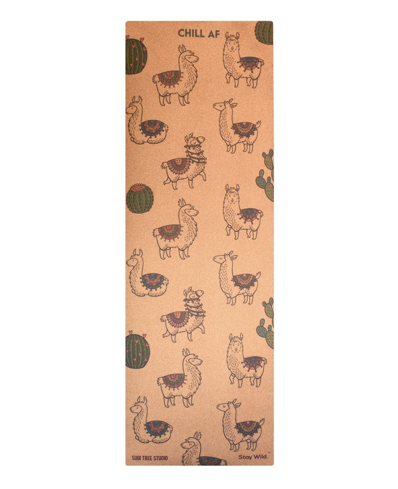 No Drama Llama Cork Yoga Mat | 4.5MM