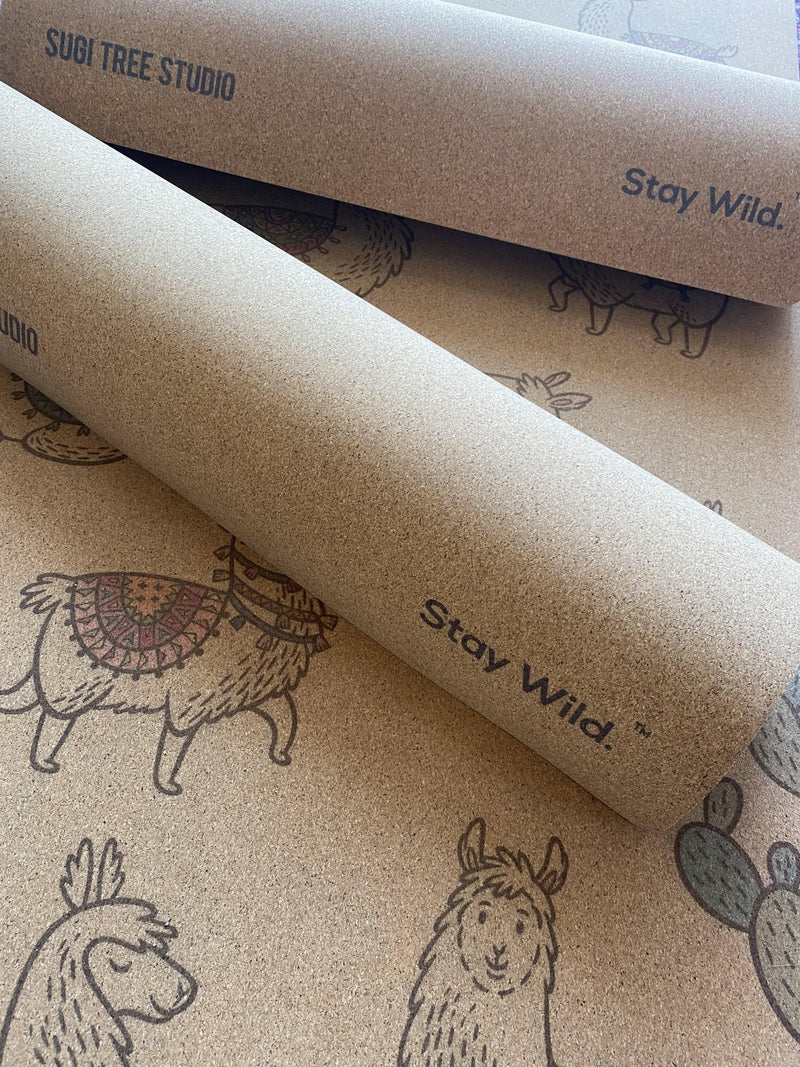 No Drama Llama Cork Yoga Mat | 4.5MM