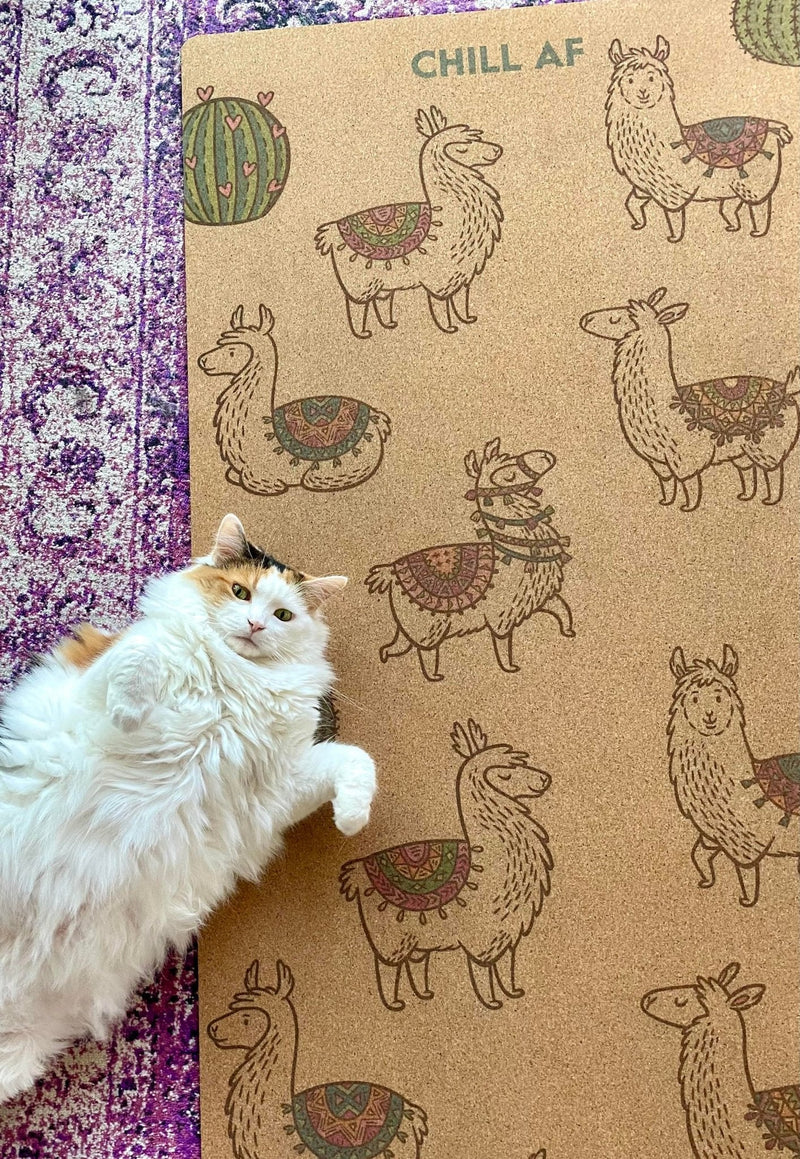 No Drama Llama Cork Yoga Mat | 4.5MM