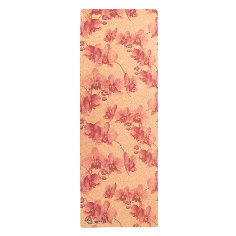 Pink Orchid Cork Yoga Mat | 4.5MM