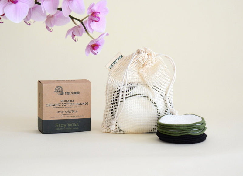 Reusable Organic Cotton Rounds - Set of 10