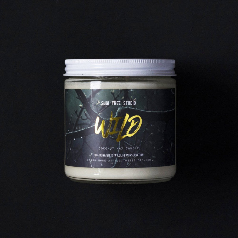 Wild Double Wick Coconut Wax Candle - 16oz @ Sugi Tree Studio