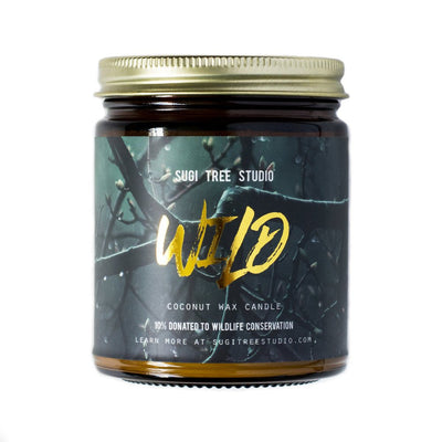 Wild Coconut Wax Candle - Wood Wick @ Sugi Tree Studio