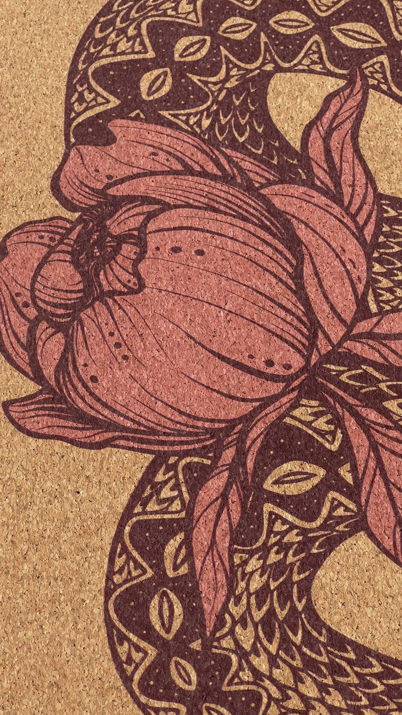 Garden Snake Cork Yoga Mat | 4.5MM