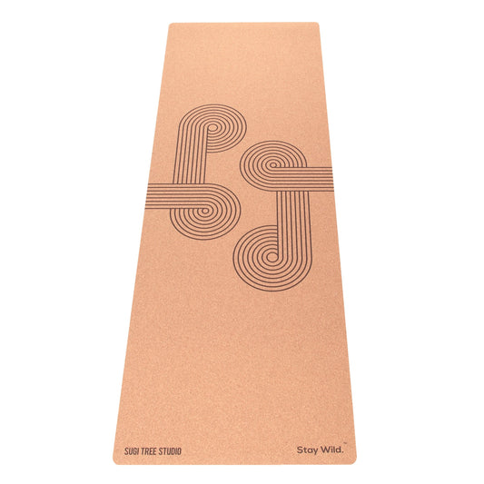 Minimal Spiral Cork Yoga Mat | 4.5MM