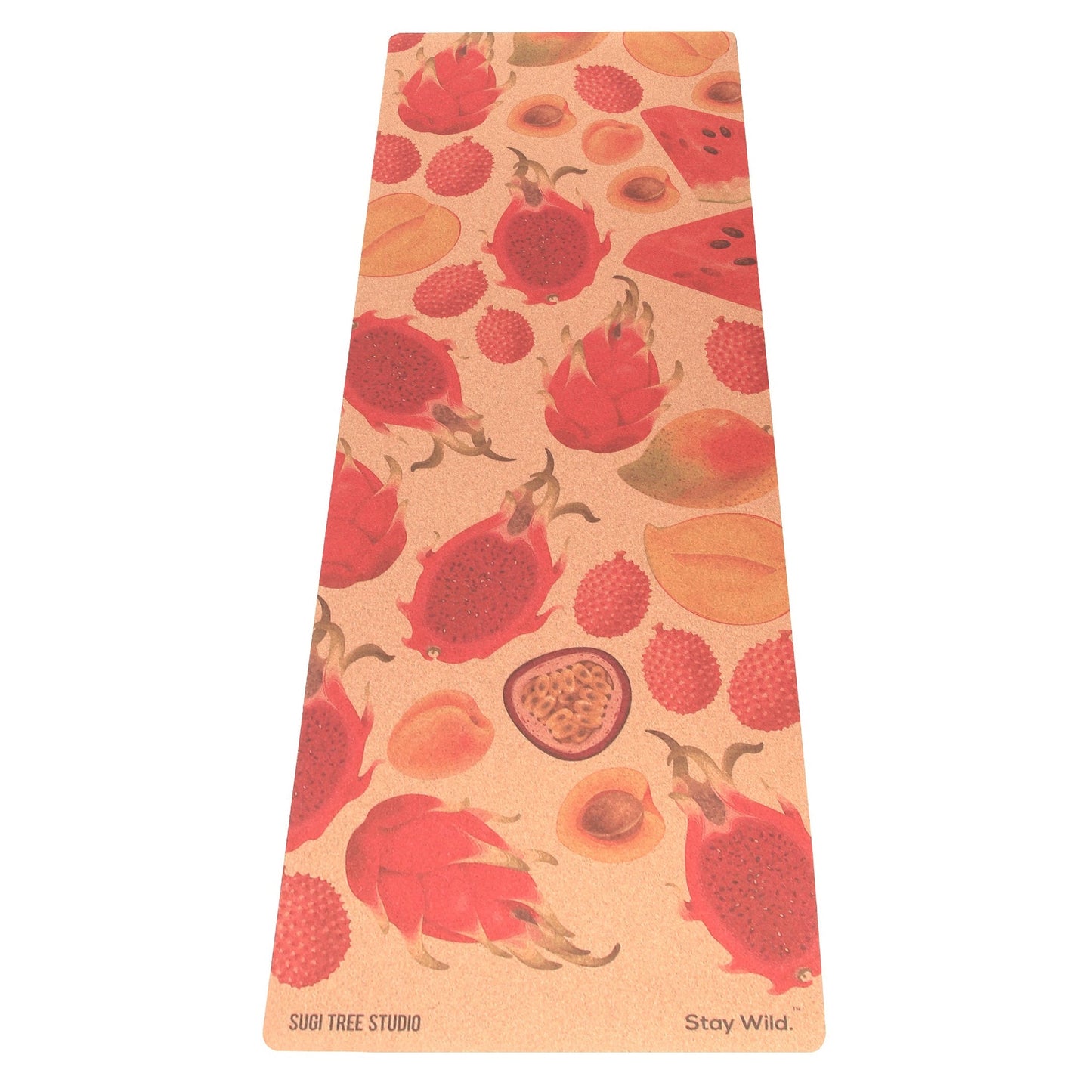 Barcelona Fruit Market Cork Yoga Mat | 4.5MM