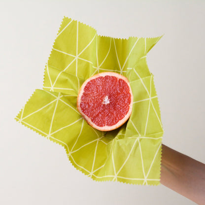Beeswax Food Wraps - Geometric Lime