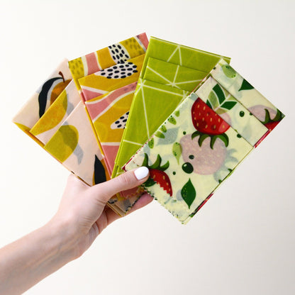 Beeswax Food Wraps - Geometric Lime