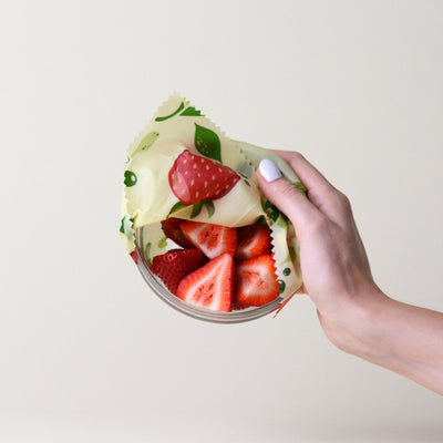 Beeswax Food Wraps - Strawberry - Sugi Tree Studio