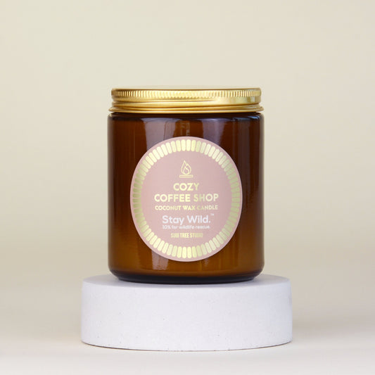 Cozy Coffee Shop Coconut Wax Candle