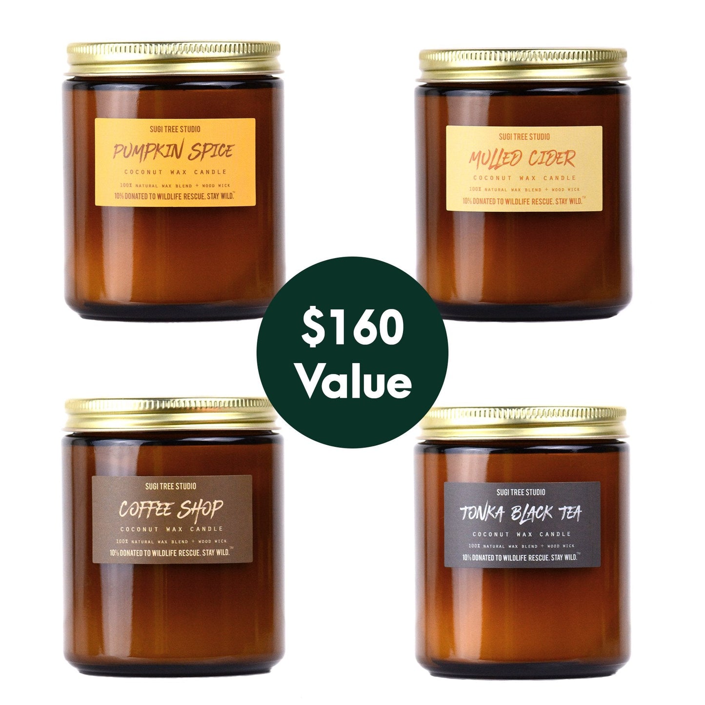 Fall Woodwick Candle Bundle - Candle Set of 4