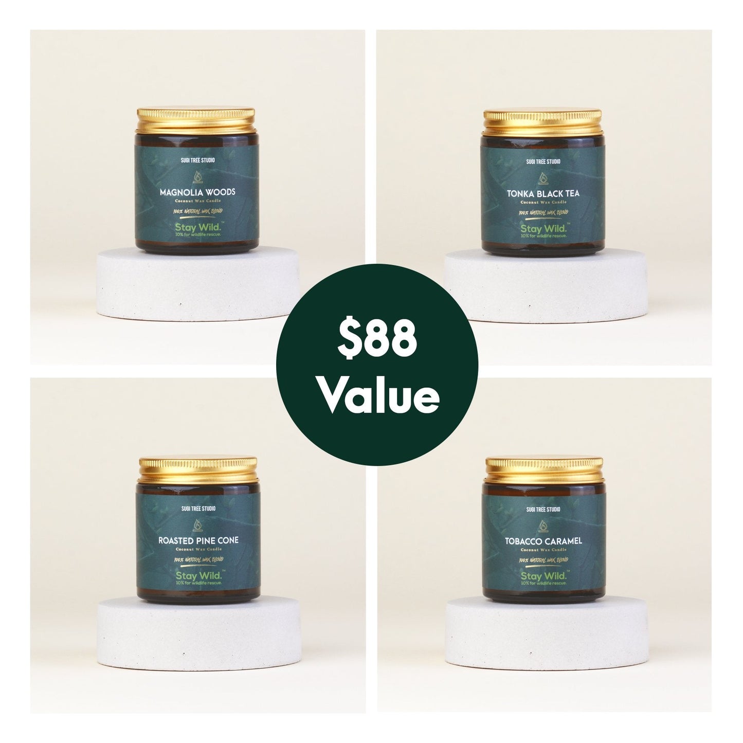 Mini Candle Bundle - Set of 4 Candles