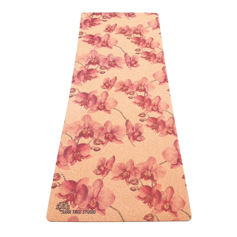 Pink Orchid Cork Yoga Mat | 4.5MM