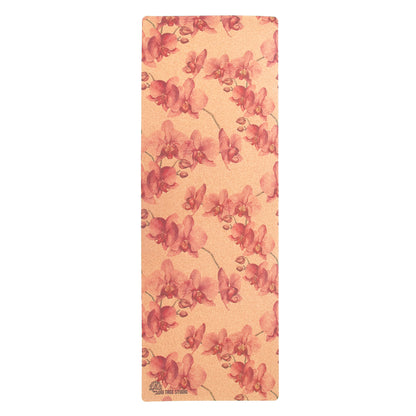 Pink Orchid Cork Yoga Mat | 4.5MM