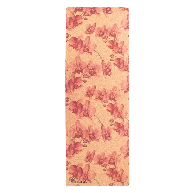 Pink Orchid Cork Yoga Mat | 4.5MM