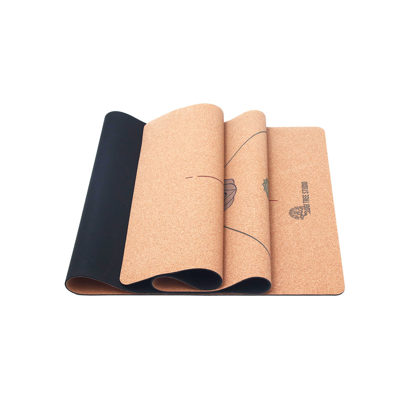 Rainbow Chakras Cork Yoga Mat | 4.5MM