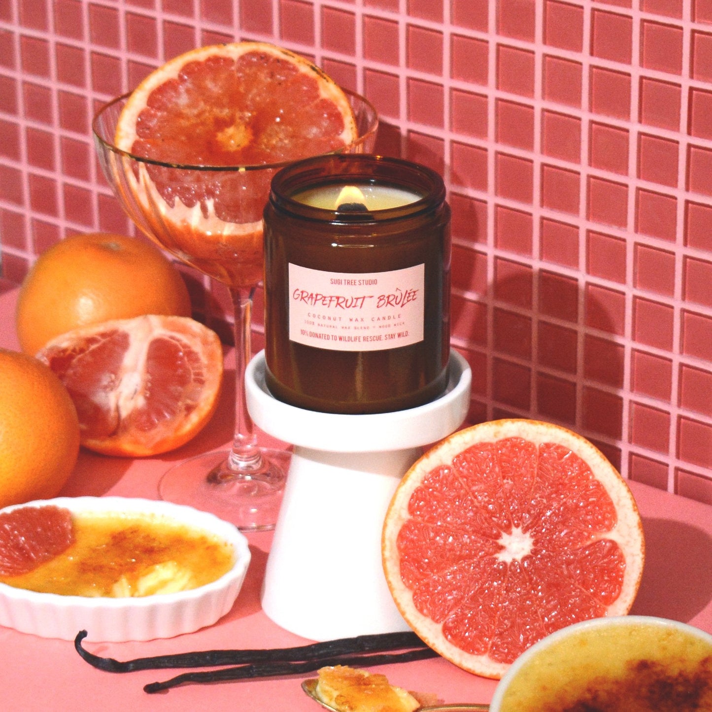 No. 02: Grapefruit Brûlée Wood Wick Candle