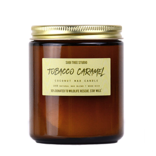 No. 10: Tobacco Caramel Wood Wick Candle