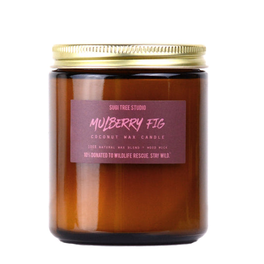 No. 12: Mulberry Fig Wood Wick Candle