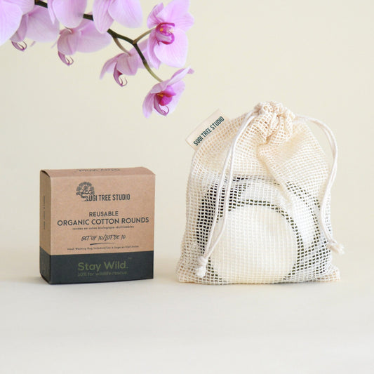 Reusable Organic Cotton Rounds - Set of 10