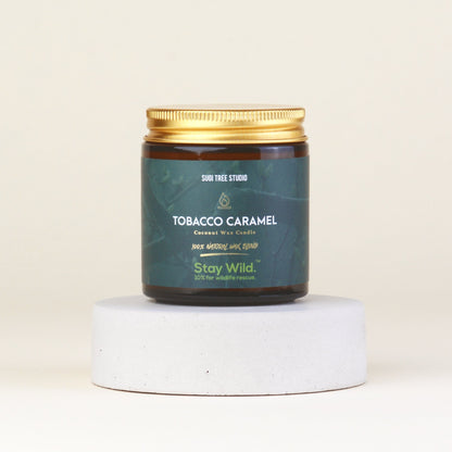 Tobacco Caramel Coconut Wax Candle