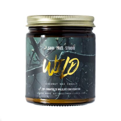 Wild Coconut Wax Candle - Wood Wick @ Sugi Tree Studio
