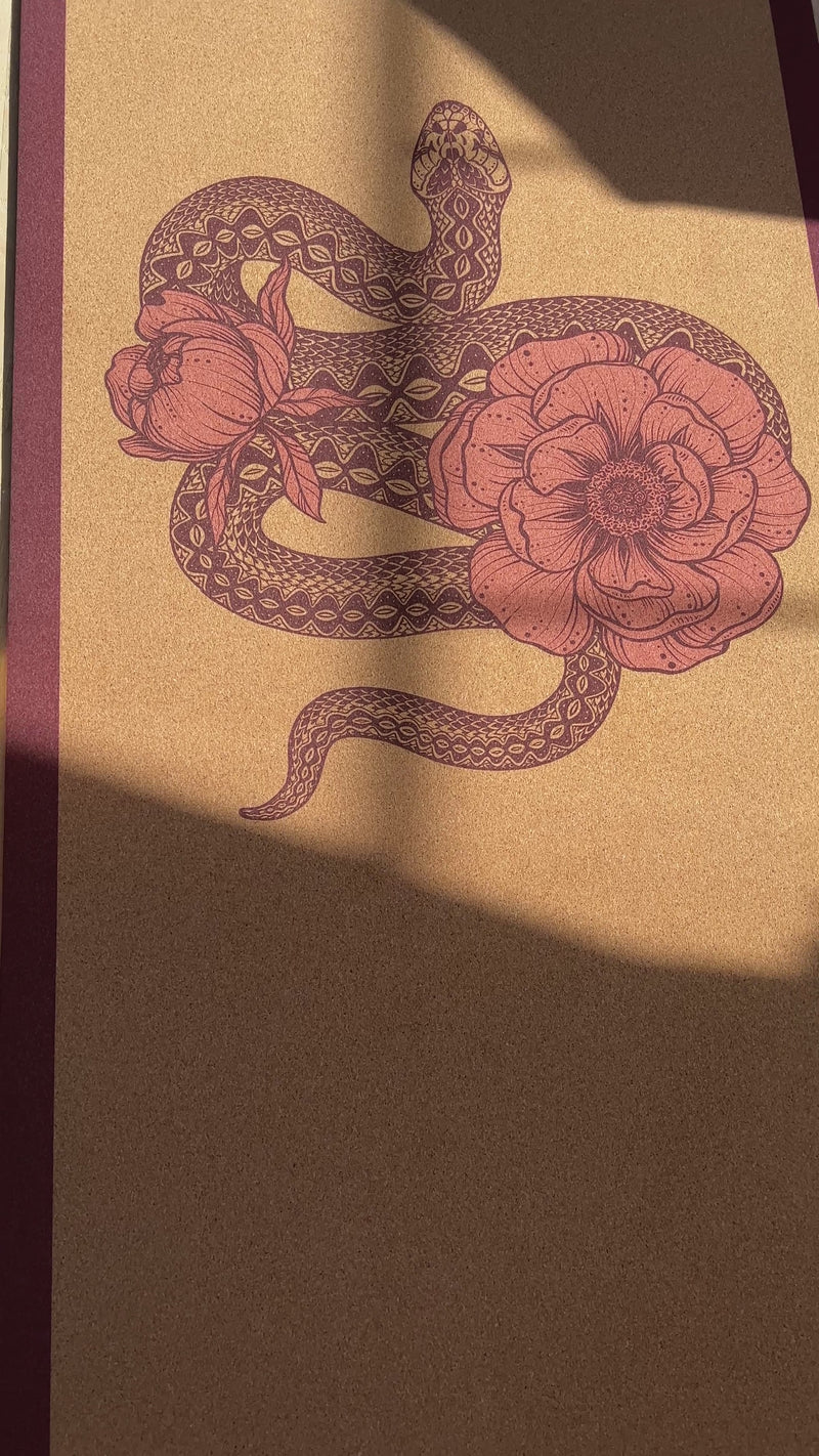 Garden Snake Cork Yoga Mat | 4.5MM